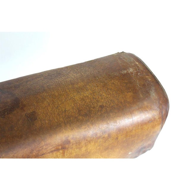 Brown Vintage Gymnastic Pommel Horse in Leather, 1950s For Sale - Image 8 of 18