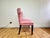 Pair of Vintage Pink Silk Dining Chairs For Sale - Image 4 of 4