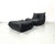Set of French Togo Lounge Chair and Ottoman in Black Leather attributed to Michel Ducaroy for Ligne Roset, 1970s For Sale - Image 12 of 14