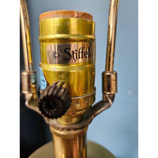 Vintage Stiffel Lenox Brass Lamp For Sale In Indianapolis - Image 6 of 10