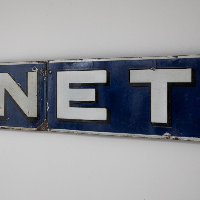 Metal 20th Century French Dubonnet Tonic Wine Metal Sign For Sale - Image 7 of 18