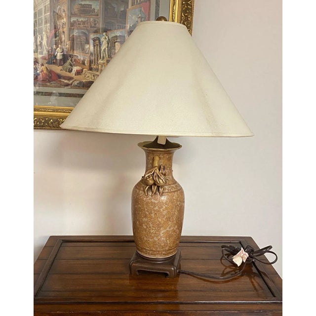 Vintage Showroom Hand Painted Speer Table Lamp For Sale - Image 11 of 13