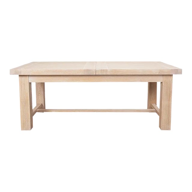 Swedish Light Modern Oak Extension Dining Table For Sale