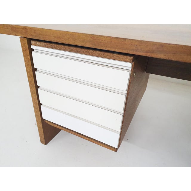 Large Wenge Desk attributed to 't Spectrum, Netherlands, 1960s For Sale - Image 17 of 18
