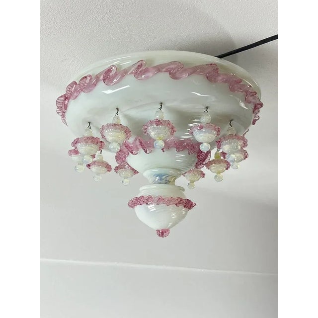 Murano Glass Ceiling Light, Italy, 1970s For Sale - Image 4 of 11