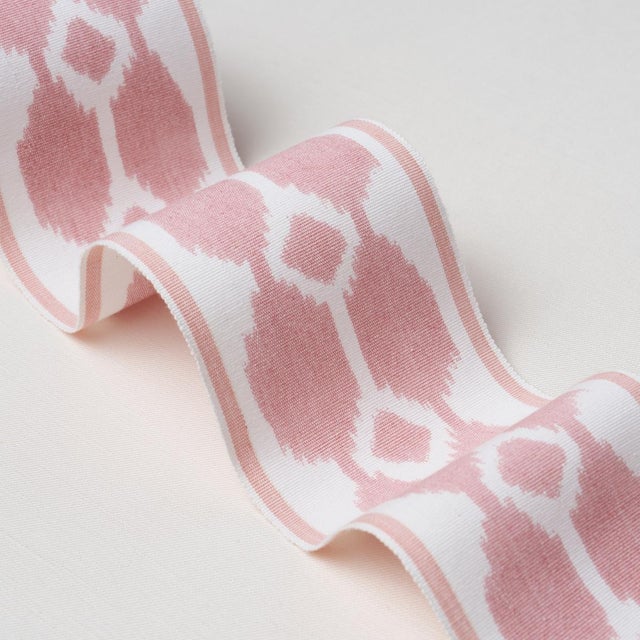 Contemporary Sample - Schumacher Telia Tape Trim In Rose For Sale - Image 3 of 5