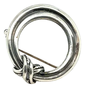 1990s Tiffany & Co Estate Signature Series Brooch Sterling Silver