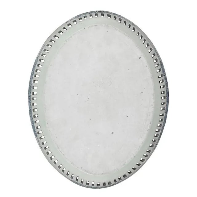 Late 19th Century 19th Century Japanese Meiji Seto Porcelain Reticulated Plate For Sale - Image 5 of 6