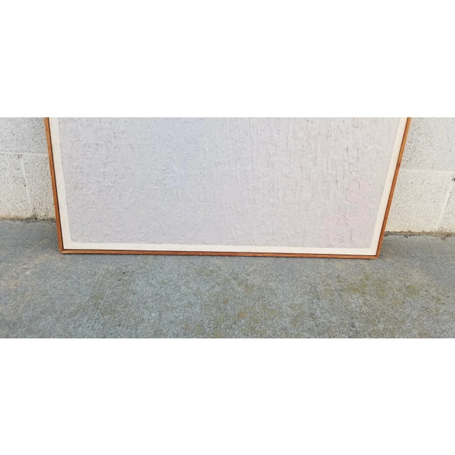 2010s Modern Abstract Painting on Canvas, Framed For Sale - Image 5 of 11