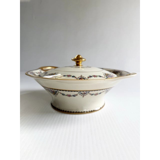 Mid 20th Century Theodore Haviland Dora Covered Vegetable Serving Dish Bowl Floral Limoges France For Sale In Cleveland - Image 6 of 15