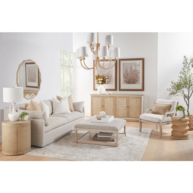 Textile Lena 95" Slope Arm Slipcover Sofa, Bisque For Sale - Image 7 of 12