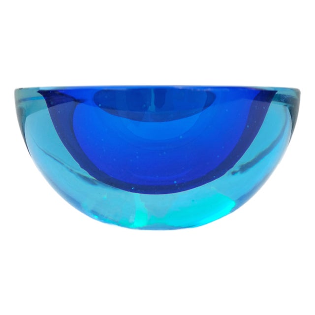 Sommerso Murano Glass Bowl attributed to Antonio Da Ros for Cenedese, Italy, 1960s For Sale
