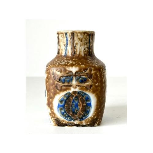 Mid-Century Modern Scandinavian Ceramic Owl Vase attributed to Royal Copenhagen, 1960s For Sale - Image 4 of 8