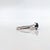 2020s 1.3ct Sapphire Ring With Diamond Accents: Solid 14k Gold, Trillion Cut 5x6mm, Size 6.75 For Sale - Image 5 of 6
