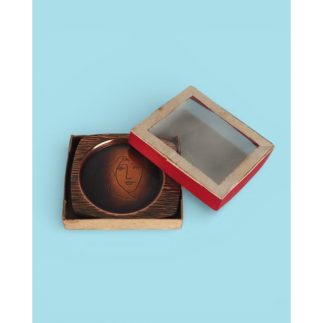 Contemporary Vintage Polish Coasters, 1978, Set of 6 For Sale - Image 3 of 13