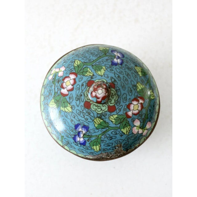 Antique Chinese Cloisonne Box For Sale - Image 11 of 12