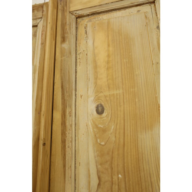 Rustic European Late 19th Century Double French Doors - a Pair For Sale - Image 3 of 5