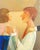 1970s Alberto Gallerati, Couple, 1970s, Oil Painting on Plywood For Sale - Image 5 of 5