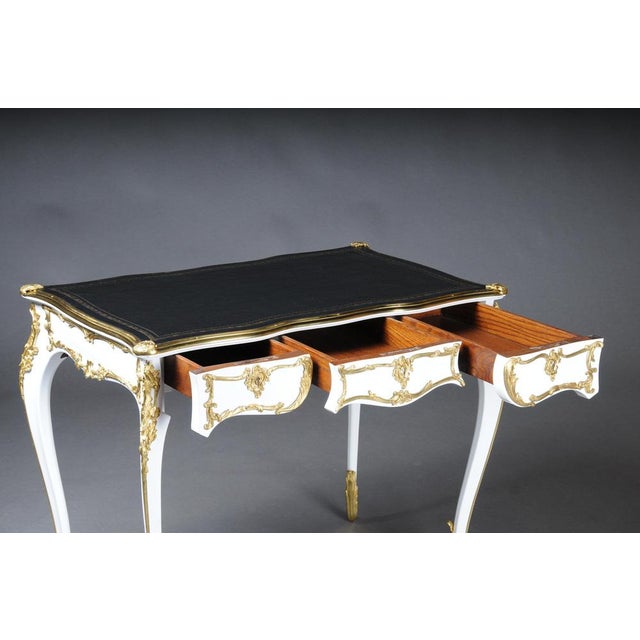 20th Century Louis XV White Writing Desk For Sale - Image 18 of 18