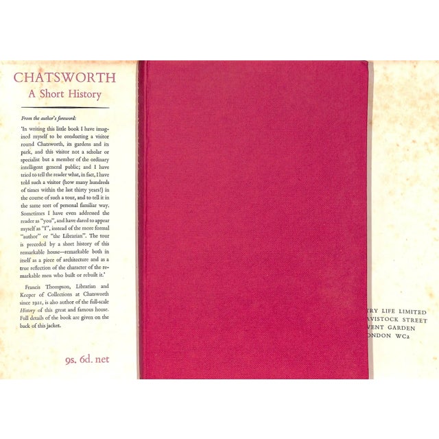 Traditional "Chatsworth: A Short History" 1951 Thompson, Francis For Sale - Image 3 of 12