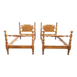 Heywood Wakefield Maple Twin Beds- a Pair For Sale
