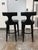 2020s Global Views Anvil Black Leather Bar Stools, Pair For Sale - Image 5 of 12