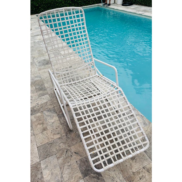 A Zero Gravity outdoor lounge chair by Brown Jordan. This style of lounge chair was crafted in the 1960s. The chair sits...