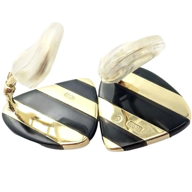 About This Piece: These earrings are made for non pierced ears, but they can be converted by adding posts. Metal: 18k...