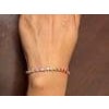 Pink Natural multi sapphire 6.98cts & diamond 0.36cts bracelet in 18k gold For Sale - Image 8 of 18