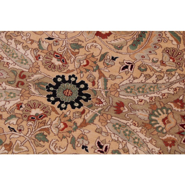 Art Nouveau 1990's Pak-Persian Beige Wool Rug - 9'0'' X 11'11'' For Sale In New York - Image 6 of 9