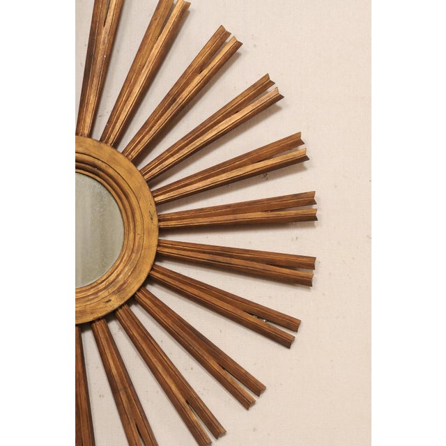 Contemporary Decorative Sunburst Mirror For Sale In Atlanta - Image 6 of 9