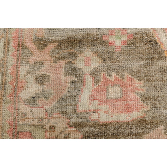 Hand-Knotted Vintage Anatolian Rug, Pale Earth Tone Minimalist Carpet For Sale - Image 6 of 10