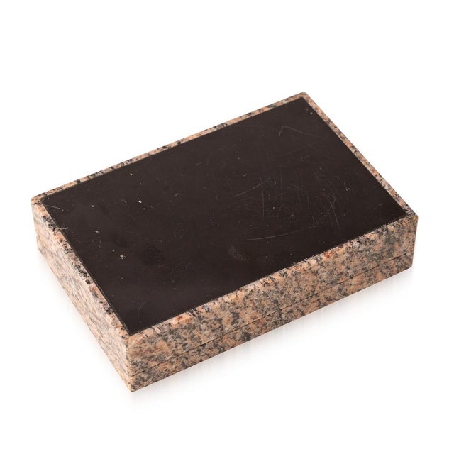 Vintage Italian Juparana Colombo Stone Box, 1960 For Sale - Image 6 of 9