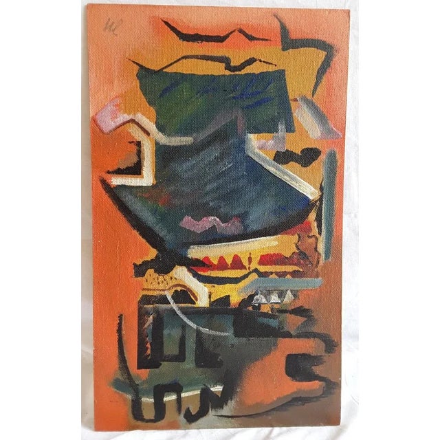 Norbert Louis, Fragmente 2000, Tempera on Cardboard For Sale - Image 4 of 4