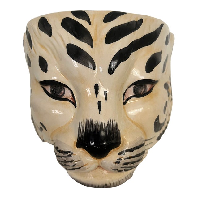 Italian Mid Century Tiger Jardiniere For Sale