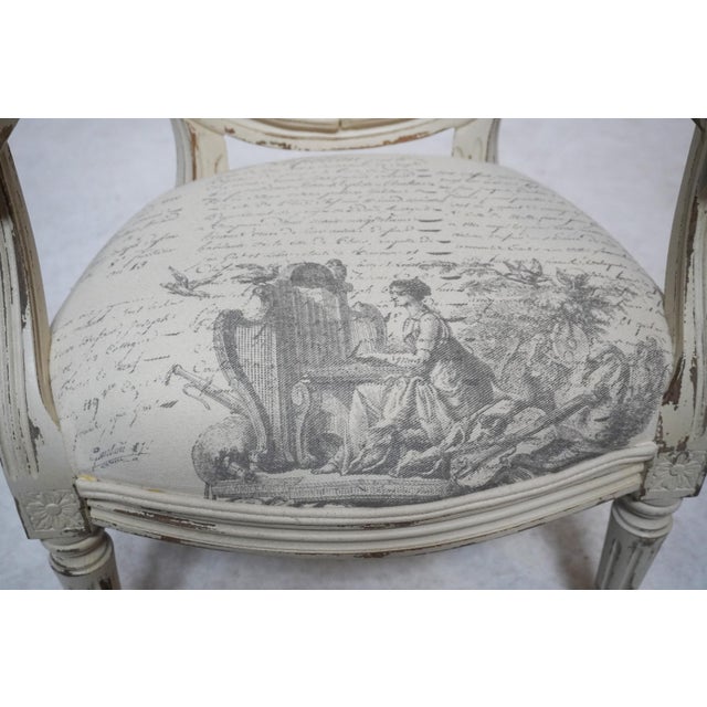 Late 20th Century Child’s Armchair in the Style of Louis XVI For Sale - Image 10 of 13
