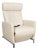 Bico Lounge Chair in Cream Leather from Cor For Sale