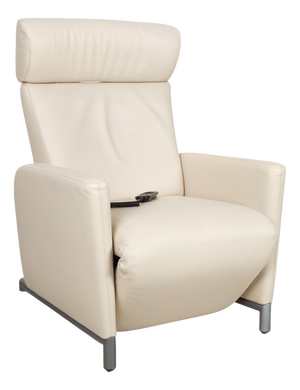 Bico Lounge Chair in Cream Leather from Cor