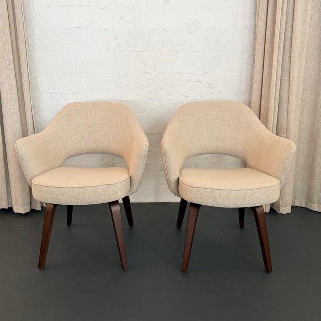 This is a pair of iconic Mid-Century Modern Executive Armchairs designed by Eero Saarinen for Knoll. Originally introduced...