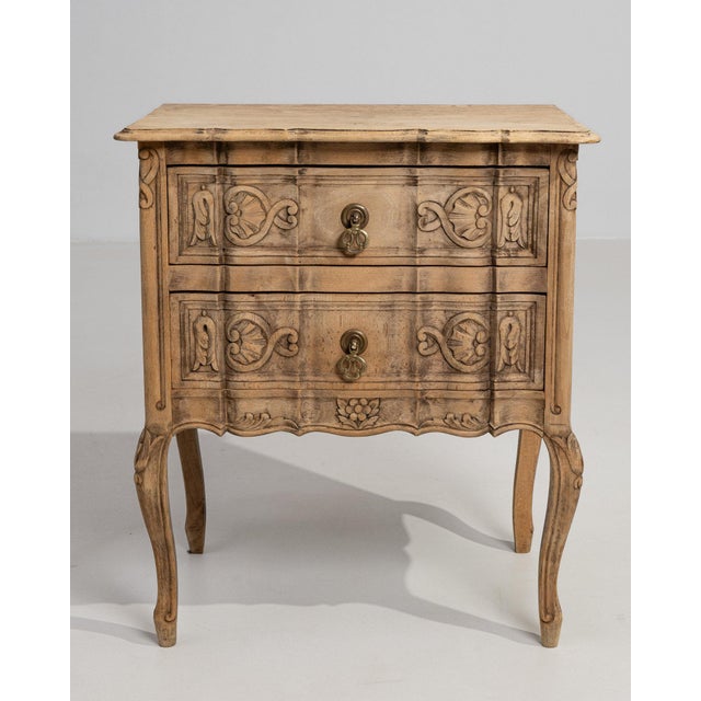 Mid 20th Century Mid 20th Century France Louis XV Amber Wood Chests of Drawers For Sale - Image 5 of 10