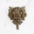 This vintage brass lion's head door knocker boasts a rich natural patina attained through decades of announcing guests at...