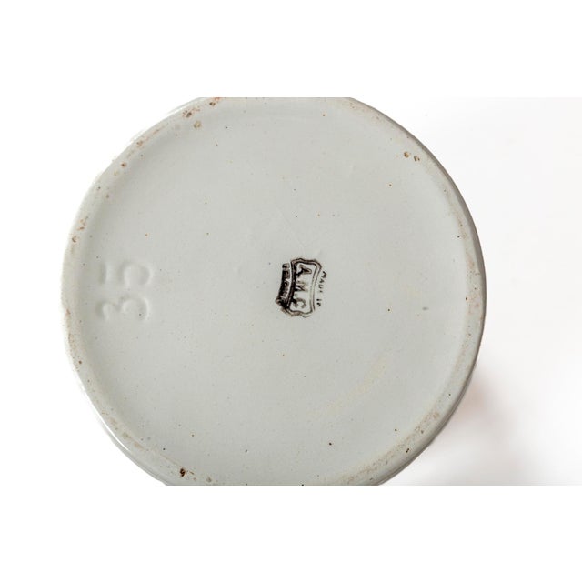 Ceramic Vintage Ironstone Pitcher by Auguste Moulin Et Cie, Belgium, Circa 1920's For Sale - Image 7 of 7