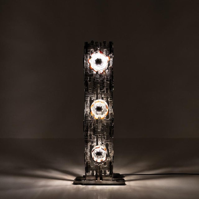 1970s Brutalist Sculptural Floor Lamp, 1970s For Sale - Image 5 of 10