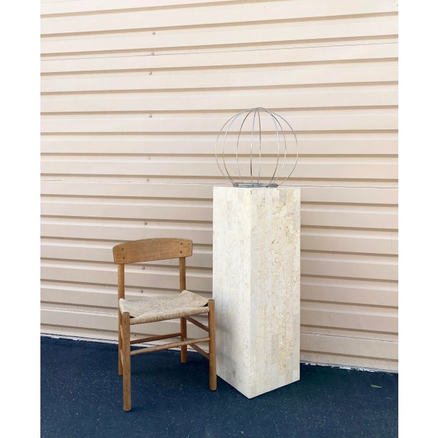 Curtis Jere Steel Wire Oversized Orb Spherical Decor Object Sculpture For Sale - Image 4 of 8