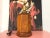 1960s Burl Wood Column Lamp & Shade by Knob Creek For Sale - Image 14 of 18