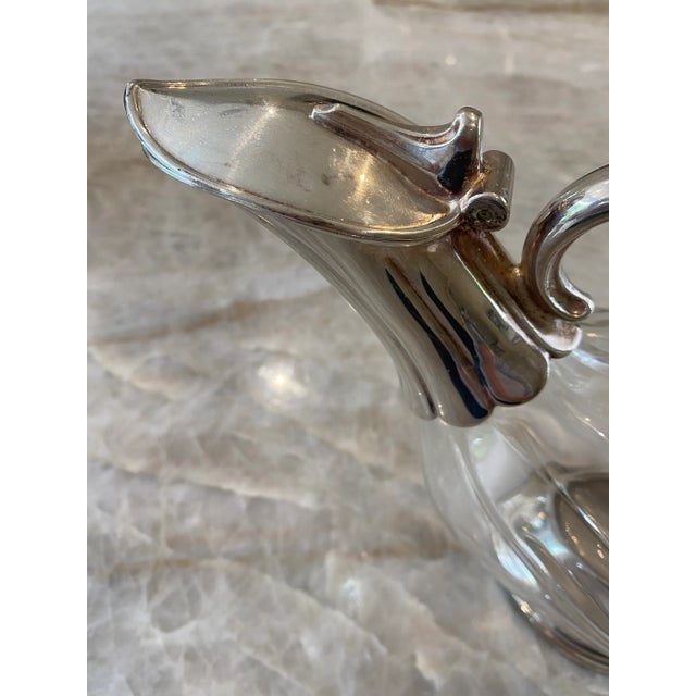 Silver-Plated French Wine Decanter For Sale In Miami - Image 6 of 7