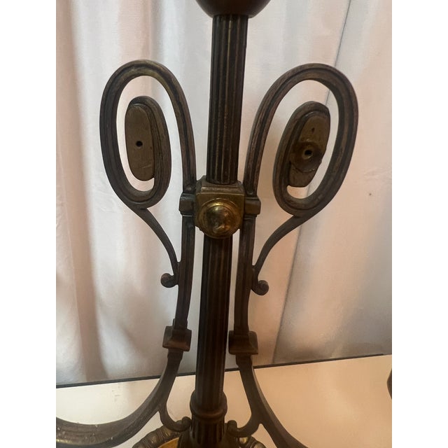Bronze Early 19th Century Bronze French Empire Style Candelabrum For Sale - Image 8 of 13