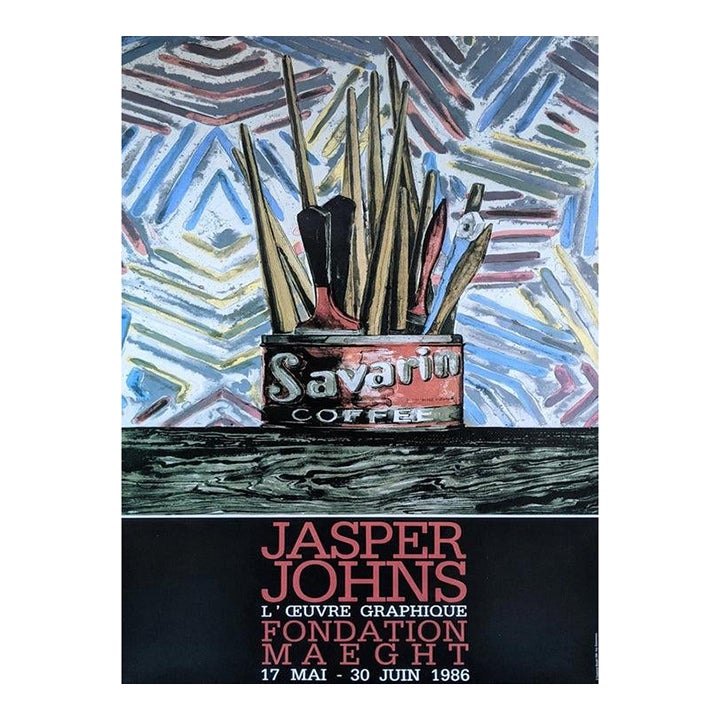 1986 Jasper Johns - Graphic Works Poster | Chairish