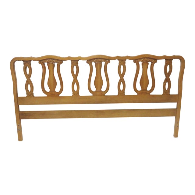 French Provincial King Size Carved Headboard Chairish