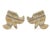 Vintage Hand Carved Striped Onyx Marble Fleur De Lis Bookends For Sale In Tulsa - Image 6 of 9